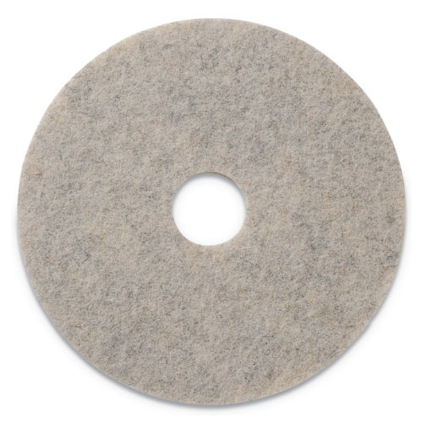 Combo Burnishing Pads, 20" Diameter, Tan, 5/CT