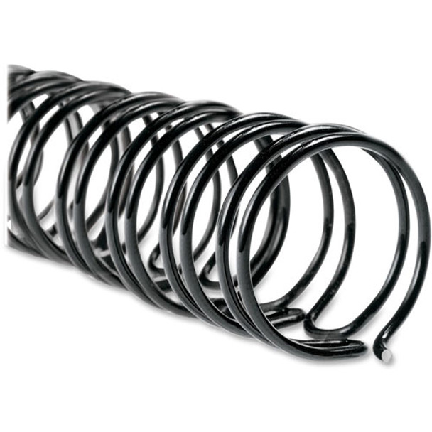 WireBind Spines, 3/8" Diameter, 85 Sheet Capacity, Black, 100/Box
