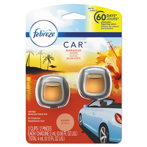 Car Vent Clips, Hawaiian Aloha Scent, 2 Per Pack