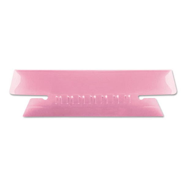 Hanging File Folder Tabs, 1/3 Tab, 3 1/2 Inch, Pink Tab/White Insert, 25/Pack