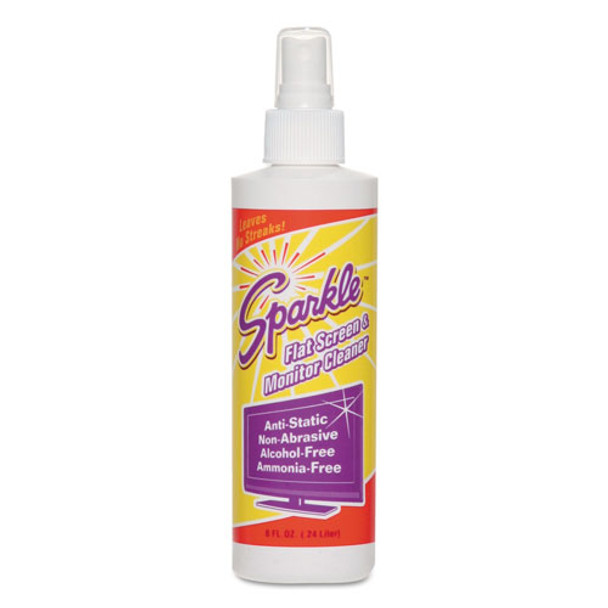 Flat Screen & Monitor Cleaner, Pleasant Scent, 8 oz Bottle