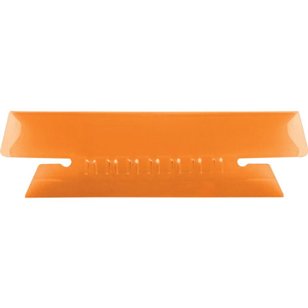 Hanging File Folder Tabs, 1/3 Tab, 3 1/2 Inch, Orange Tab/White Insert, 25/Pack