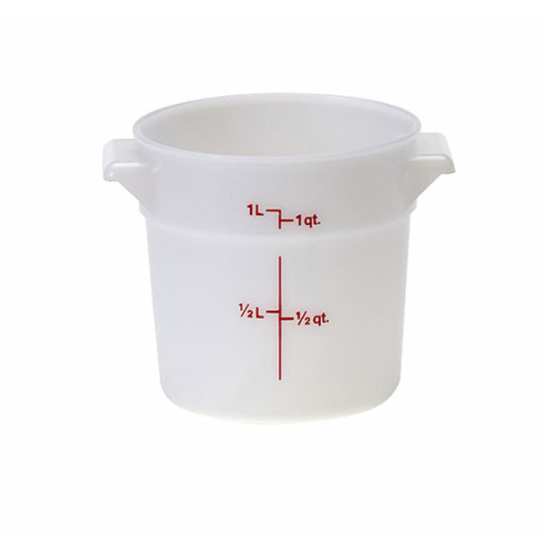 Round 1 Quart Poly White