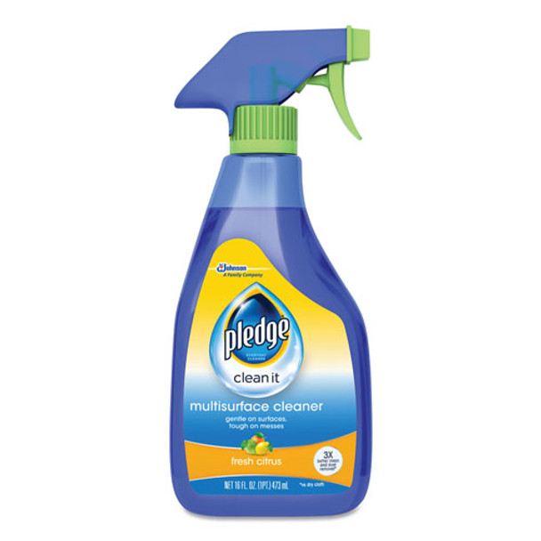 Multi-Surface Cleaner, Clean Citrus Scent, 16oz Trigger Bottle, 6/Carton