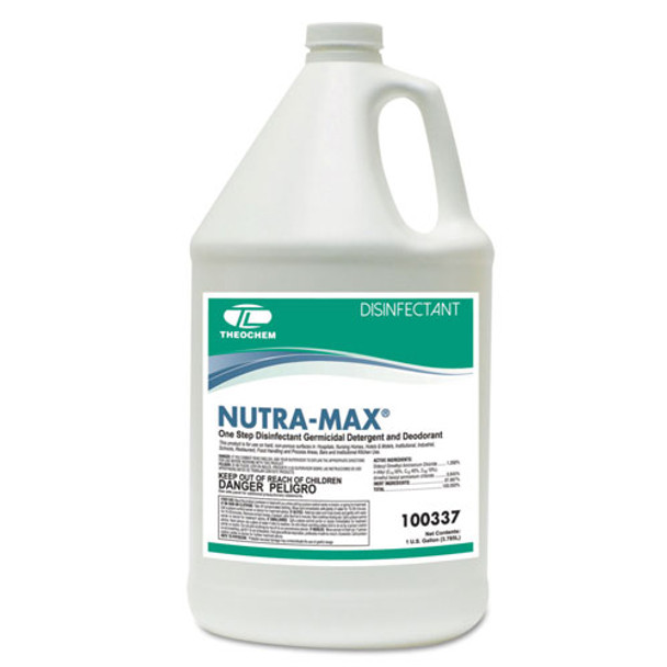 Theochem Laboratories NUTRA-MAX Disinfectant Cleaner/Deodorizer, 1gal Bottle, 4/Carton