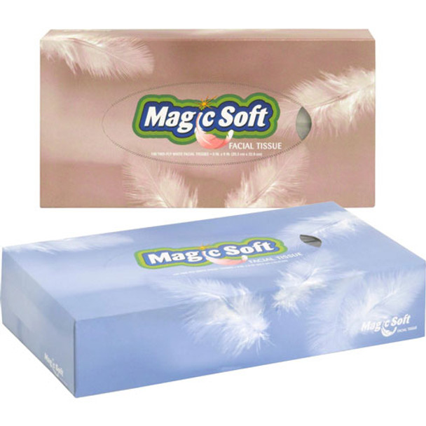 Facial Tissue, Flat Box, 100 Sheets/BX, White