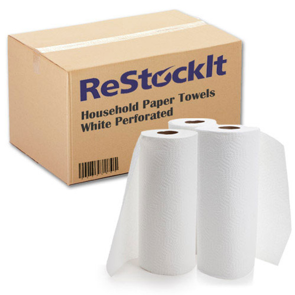 Perforated Paper Towel Rolls, 11" Wide, 85 Sheets/Roll, 30 Rolls/Case, 2550 Sheets/Case