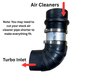 Non VGT Cummins ISX Air Cleaner Piping Diagram