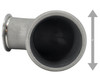 Performance turbocharger outlet adapter engineered for BorgWarner S400, S410, and S500 V-band outlet turbos. Features a durable construction and accepts standard 4-inch charge air cooler hoses.