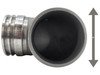 Tight close-up of the flange end featuring the double O-ring grooves and machined sealing surface. Emphasize the precision machining and clean edges without showing any installed components.