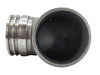 Tight close-up of the flange end featuring the double O-ring grooves and machined sealing surface. Emphasize the precision machining and clean edges without showing any installed components.