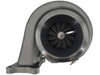 Exhaust housing view showing the turbine outlet and reverse-flow N14 turbo configuration.