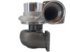 Side profile view of Momentum Worx 78MM CAT performance turbocharger showing the compressor and non-wastegated turbine housing orientation.