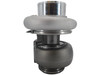 Opposite side view of the Momentum Worx billet 80MM turbocharger highlighting the V-band compressor outlet, S410SX bearing housing, and turbine housing.