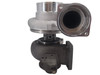 Close-up of the professionally converted non-wastegated configuration on the Genuine Garrett GT4702 turbocharger. Eliminates wastegate-related components for a cleaner, more reliable setup.
