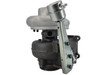 Genuine Holset HX40W Cummins 6CTA turbocharger 3535665H, opposite side angle showing the pneumatic wastegate actuator, compressor housing, and turbine housing.