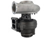 Genuine Holset HX40W turbocharger for Cummins 8.3L engines, turbine housing view showing the exhaust inlet flange and wastegated turbine housing.