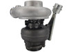 New Holset 3535665H turbocharger, rear angle view highlighting the compressor outlet, center housing, wastegate actuator, and turbine housing.
