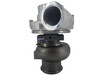 Genuine Garrett GTA5002 CAT C27 turbocharger 750159-5006S, opposite side angle showing the compressor housing, center housing, oil connections, and turbine housing.