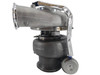 Garrett GTA4502 turbocharger for CAT C13 diesel engines, compressor inlet view showing the large compressor wheel and compressor housing.