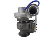 Side profile view of Momentum Worx HX55 Cummins QSM11 turbocharger showing the compressor and turbine housing orientation.