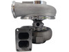 Opposite side profile view of Momentum Worx HX60 marine turbocharger showing the compressor housing, center section, and turbine housing.