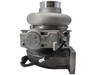 Compressor-side view of the HE500VG Variable Geometry Turbocharger and 12V actuator assembly for Paccar MX-13 EPA17 applications.