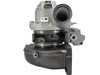 Turbine-side view of the Momentum Worx HE400VG Efficiency Series turbocharger for compatible Cummins X15 applications.