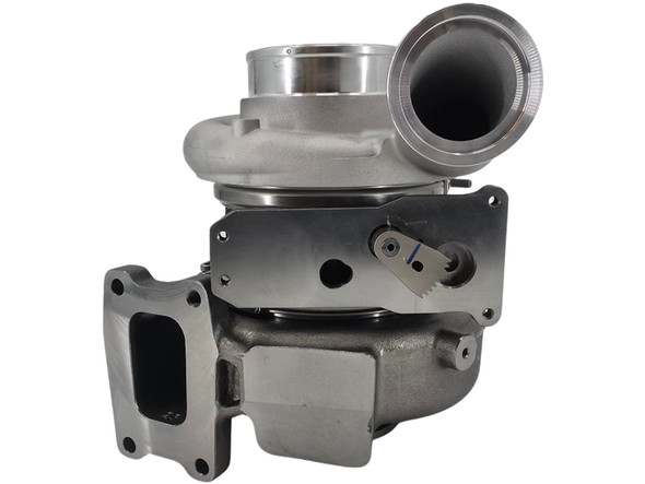 Compressor-side view of the HE300VG replacement turbocharger for compatible Cummins ISB 6.7L engines.
