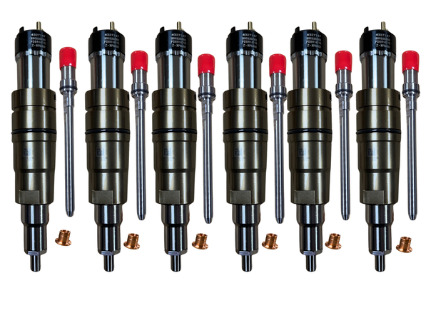 Cummins X15 Injectors 5597421 Set of 6 NEW + Tubes
