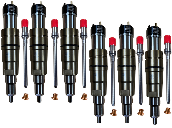 CM2250 Cummins ISX Injectors 5579417 Set of 6 NEW + Tubes