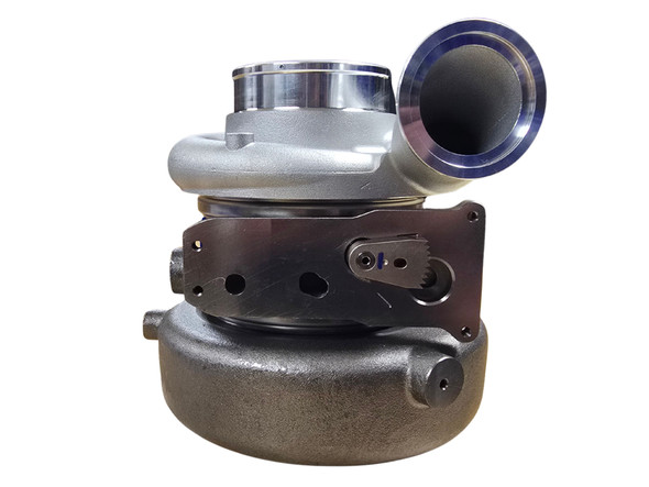 Compressor-side view of the HE300VG replacement turbocharger for compatible Cummins ISB 6.7L engines.