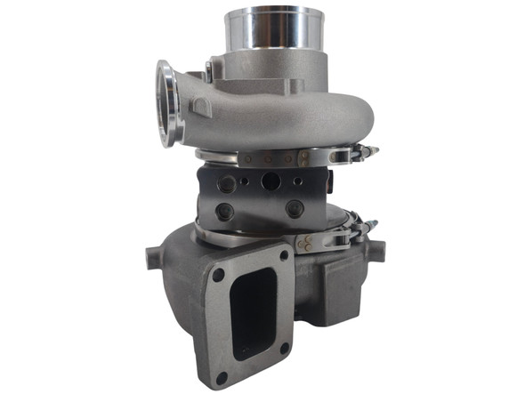 New aftermarket HE400VG variable geometry turbocharger for Komatsu equipment and Cummins diesel engines. Heavy-duty direct replacement turbocharger for construction, mining, and industrial applications.