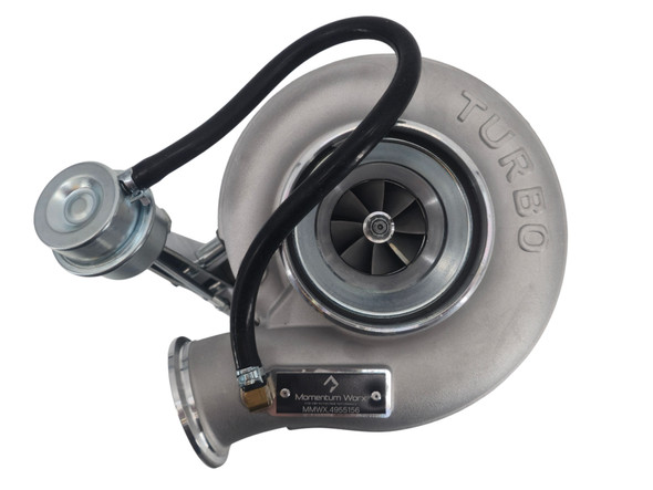 New aftermarket HX35W turbocharger with integrated wastegate for Cummins QSB diesel engines. Direct replacement turbocharger for industrial, agricultural, construction, and power generation applications.