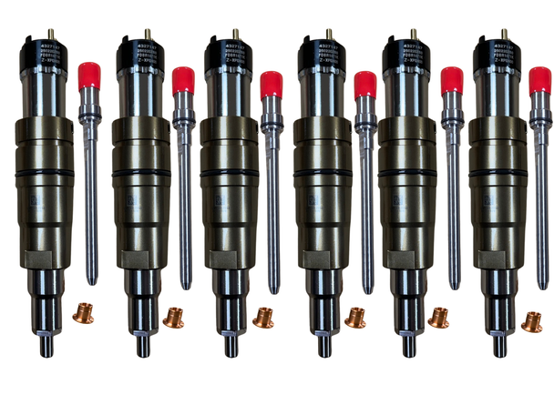 Cummins X15 Injectors 5597421 Set of 6 NEW + Tubes