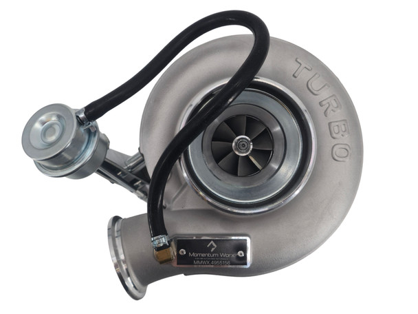 New aftermarket HX35W turbocharger with integrated wastegate for Cummins QSB diesel engines. Direct replacement turbocharger for industrial, agricultural, construction, and power generation applications.