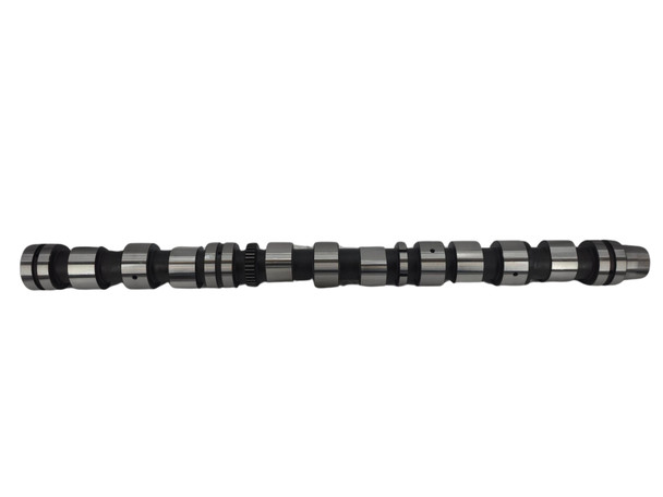 Full-length view of the Momentum Worx Big Betty injector camshaft for Cummins ISX DOHC engines, direct replacement for Cummins 4101432 and 3682142.