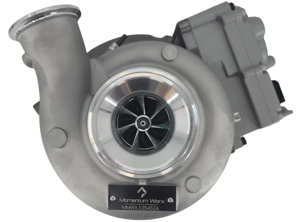 Momentum Worx HE300VG turbocharger with 12V electronic VGT actuator for select Cummins ISB 6.7L EPA21 applications, MMWX.5354524S.
