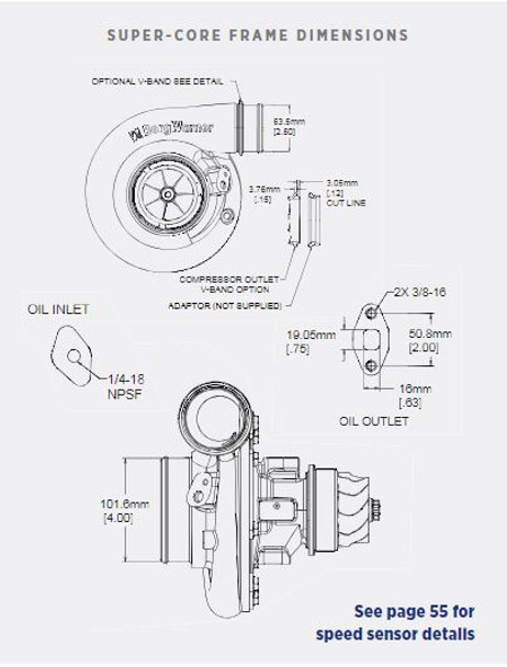 BorgWarner | S300SX-E | S363 Turbo | 80MM Turbine Wheel