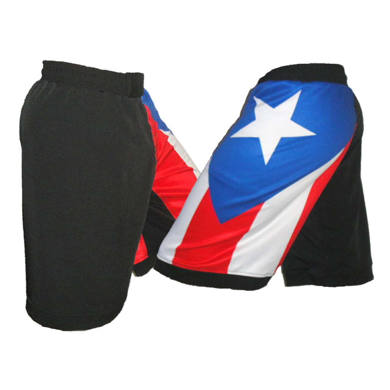 Puerto Rico Flag Mma Fight Shorts Blankmma A Division Of Nightgear