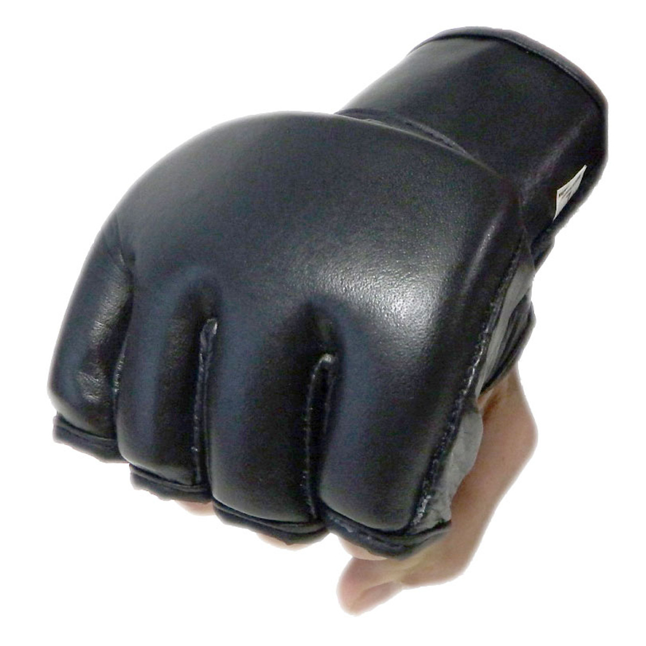 Plain Black MMA Gloves