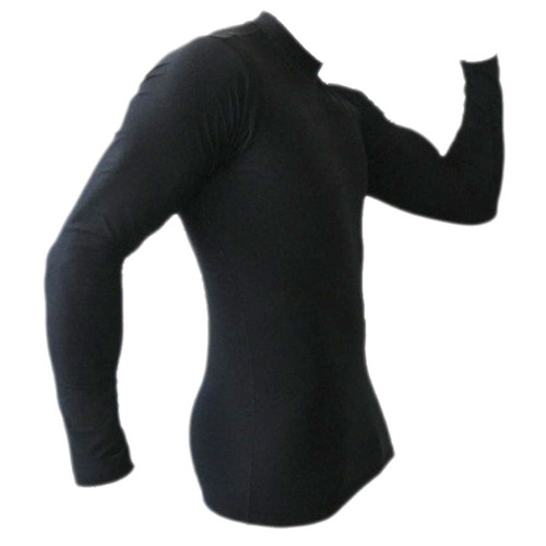 Black Long Sleeve Rash Guard MMA Shirt