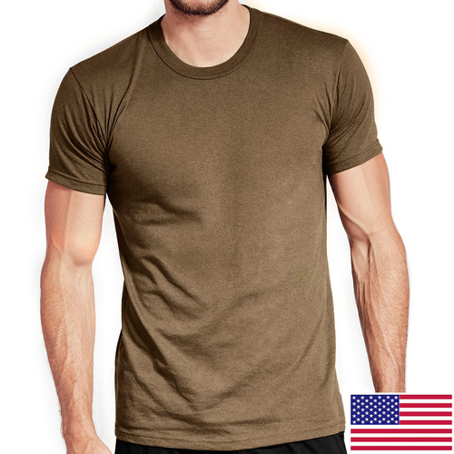 Military Tan OCP T-Shirt 100 Percent Cotton Poly 3-Pack