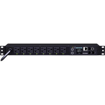 Cyberpower Switched Metered-By-Outlet Pdu, 100-120V, 20A, 8 Outlets (5-20R), 1U Rackmount "PDU81002"