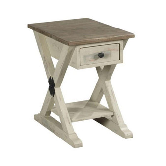Trestle Chairside Table 523-916W By Hammary Furniture