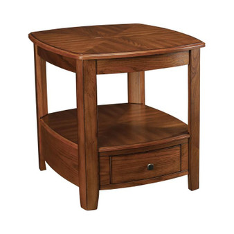Primo Rectangular Brown Drawer End Table T20069-T2006921-00 By Hammary Furniture