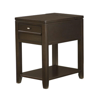 Chairside Table-Espresso Finish-Kd 200-017 By Hammary Furniture