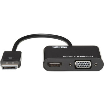 Tripp Lite Displayport To Hdmi Vga Adapter Converter 4K X 2K @ 24/30Hzdp To Hdmi Vga "P13606NHVV2"