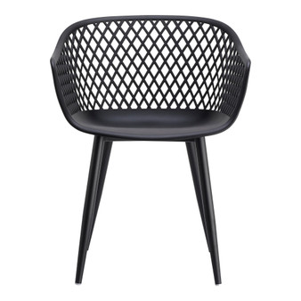Piazza Outdoor Chair Black (Set Of 2) "QX-1001-02"