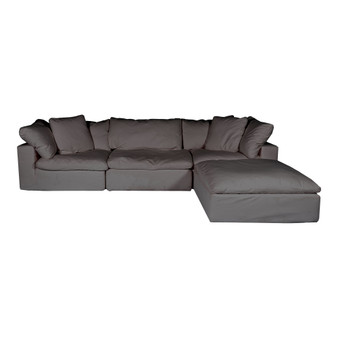 Clay Lounge Modular Sectional Livesmart Fabric Light Grey "YJ-1008-29"